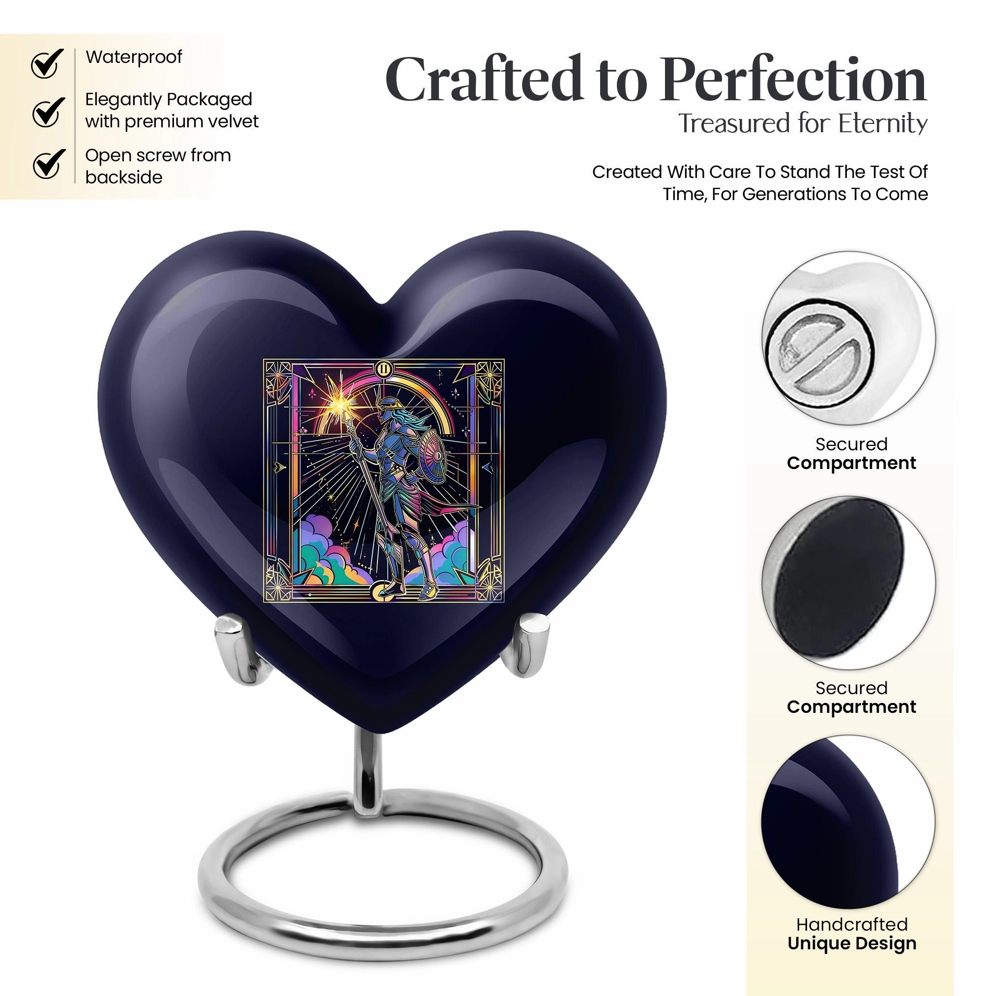 Zodiac Memorial Tribute – Large Urn ideal for Remembrance